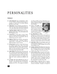 Personalities
