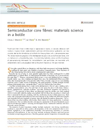 Semiconductor Core Fibres