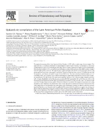 Updated Site Compilation of the Latin American Pollen Database