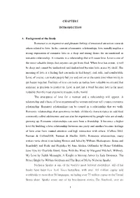 1 CHAPTER I INTRODUCTION A. Background of the Study Romance