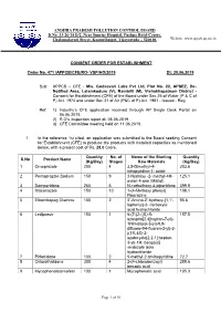 24. Godavari Labs Pvt Ltd APSEZ Rambilli VSP Dist CFE Order DS