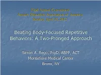 An Introduction to Habit Reversal Training for Body-Focused Repetitive