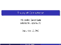 Theory of Computation