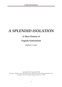 A Splendid Isolation