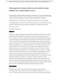 Flash Properties of Gaussia Luciferase Are the Result of Covalent Inhibition After a Limited Number of Cycles