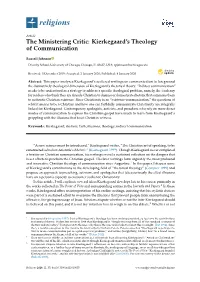Kierkegaard's Theology of Communication