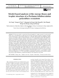 Model-Based Analysis of the Energy Fluxes and Trophic Structure of a Portunus Trituberculatus Polyculture Ecosystem