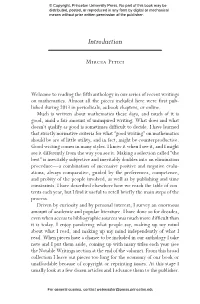 The Best Writing on Mathematics 2014