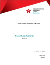 Trauma Distinction Report