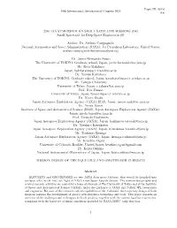 25Th IAA SYMPOSIUM on SMALL SATELLITE MISSIONS (B4) Small Spacecraft for Deep-Space Exploration (8)