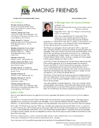 A Message from the Library Director Editor's Note