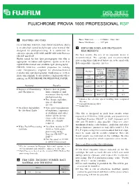 Data Sheet Color Reversal Films