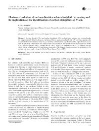 Electron Irradiation of Carbon Dioxide-Carbon Disulphide Ice Analog and Its Implication on the Identiﬁcation of Carbon Disulphide on Moon