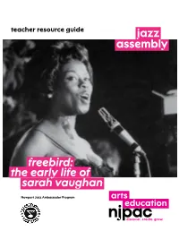 Sarah Vaughan Jazz Assembly the Early Life Of