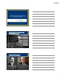 Second Circuit Court of Appeals Judge Viewpoints and Perspectives