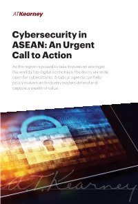 Cybersecurity in ASEAN: an Urgent Call to Action