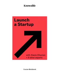 Launch a Startup: Workbook