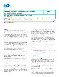Modeling and Simulation of Airflow Dynamics in a Dynamic Skip Fire