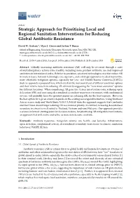 Strategic Approach for Prioritising Local and Regional Sanitation Interventions for Reducing Global Antibiotic Resistance