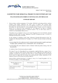 Summary Report for Polyoxyethylene Sorbitan Monooleate and Triolate