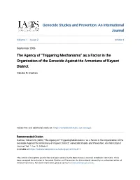 The Agency of Â•Œtriggering Mechanismsâ•Š As a Factor in The