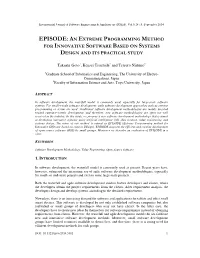 An Extreme Programming Method for Innovative Software Based on Systems Design and Its Practical Study