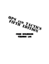 Core Rulebook Version 1.05 Dedications