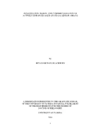 Investigation, Design, and Commercialization of Actively-Enhanced Solid-State Gas Sensor Arrays