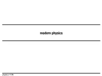 Modern Physics