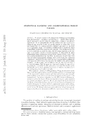 Statistical Ranking and Combinatorial Hodge Theory