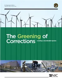 The Greening of Corrections: Creating a Sustainable System