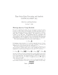 Time Series/Data Processing and Analysis (MATH 587/GEOP 505)