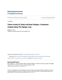 A Sentiment Analysis Using the Dialogic Loop