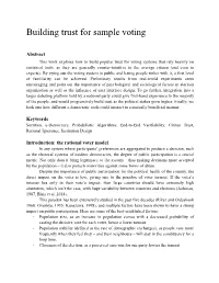 Building Trust for Sample Voting