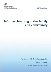 Informal Learning in the Family and Community