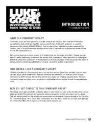 Introduction to Community Groups