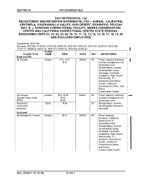 Pay Differentials