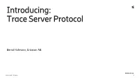 Trace Server Protocol