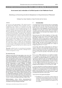 Assessment and Restoration of Artificial Ponds in the Palatinate Forest 1