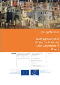 Final Conference Technical Assistance Project on Delivering
