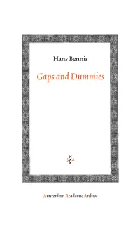 Gaps and Dummies