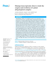 Mining Transcriptomic Data to Study the Origins and Evolution of a Plant Allopolyploid Complex
