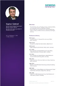 Sigmar Gabriel
