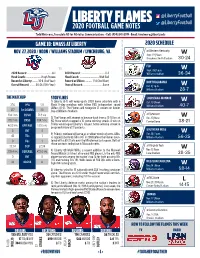 2020 Football Notes