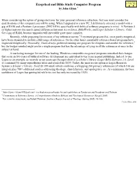 Exegetical and Bible Study Computer Program to Change Pages by John Glynn 1