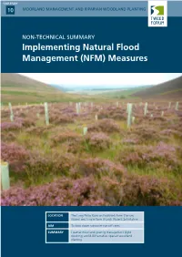 Implementing Natural Flood Management (NFM) Measures