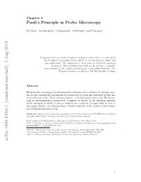Pauli's Principle in Probe Microscopy