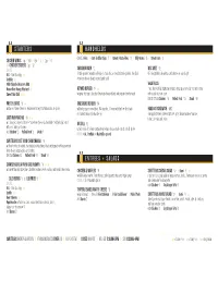 Starters Handhelds Entrees + Salads