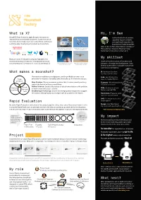 What Is X? What Makes a Moonshot? Rapid Evaluation Project