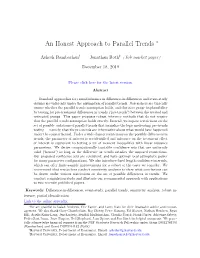 An Honest Approach to Parallel Trends ∗